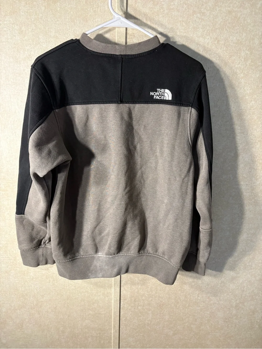 The North Face Men’s Gray and Black Crewneck Sweatshirt